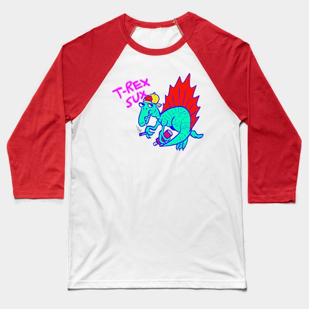 Spinosaurus Tude Baseball T-Shirt by Matt the Human